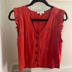 Madewell Ruffle Sleeve Tank